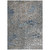 5' X 8' Silver Blue And Brown Abstract Washable Indoor Outdoor Area Rug