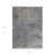 5' X 8' Silver Blue And Brown Abstract Washable Indoor Outdoor Area Rug