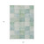 5' X 8' Blue Geometric Washable Indoor Outdoor Area Rug Transitional Style - Blue Color