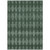 3' X 5' Olive Green And Charcoal Geometric Washable Indoor Outdoor Area Rug