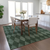 3' X 5' Olive Green And Charcoal Geometric Washable Indoor Outdoor Area Rug