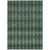 3' X 5' Olive Green And Charcoal Geometric Washable Indoor Outdoor Area Rug
