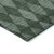 3' X 5' Olive Green And Charcoal Geometric Washable Indoor Outdoor Area Rug
