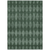 3' X 5' Olive Green And Charcoal Geometric Washable Indoor Outdoor Area Rug