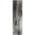 8' Runner Gray and Black Abstract Washable Non Skid Indoor Outdoor Runner Rug - 608219324315