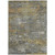 5' X 8' Gold And Taupe Abstract Washable Indoor Outdoor Area Rug