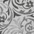 5' X 8' Gray Charcoal And Silver Floral Washable Indoor Outdoor Area Rug Transitional Style - Gray, Charcoal, Silver Color