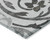 5' X 8' Gray Charcoal And Silver Floral Washable Indoor Outdoor Area Rug Transitional Style - Gray, Charcoal, Silver Color