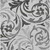 5' X 8' Gray Charcoal And Silver Floral Washable Indoor Outdoor Area Rug Transitional Style - Gray, Charcoal, Silver Color