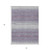 5' X 8' Lavender And Ivory Abstract Washable Indoor Outdoor Area Rug