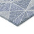 5' X 8' Navy Blue And Denim Blue Geometric Washable Indoor Outdoor Area Rug