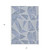 5' X 8' Navy Blue And Denim Blue Geometric Washable Indoor Outdoor Area Rug