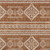 5' X 8' Orange And Ivory Southwestern Washable Indoor Outdoor Area Rug