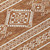 5' X 8' Orange And Ivory Southwestern Washable Indoor Outdoor Area Rug