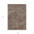 5' X 8' Brown Washable Indoor Outdoor Area Rug