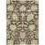 3' X 5' Chocolate And Beige Floral Washable Indoor Outdoor Area Rug - Chocolate, Beige