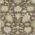3' X 5' Chocolate And Beige Floral Washable Indoor Outdoor Area Rug