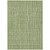 3' X 5' Green Ivory And Gray Striped Washable Indoor Outdoor Area Rug