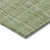 3' X 5' Green Ivory And Gray Striped Washable Indoor Outdoor Area Rug