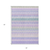 5' X 8' Lavender Pink And Lime Green Southwestern Washable Indoor Outdoor Area Rug