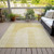 3' X 5' Gold Ivory And Yellow Geometric Washable Indoor Outdoor Area Rug