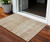 3' X 5' Copper Beige And Taupe Abstract Washable Indoor Outdoor Area Rug
