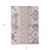 5' X 8' Pink Gray And Ivory Aztec Washable Indoor Outdoor Area Rug