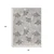 8' X 10' Gray Black And Ivory Palm Leaf Indoor Outdoor Area Rug