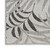 8' X 10' Gray Black And Ivory Palm Leaf Indoor Outdoor Area Rug