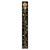 72" Black Gold And Orange Solid Wood Bienvenidos Skull Porch Sign