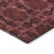5' X 8' Burgundy and Black Floral Medallion Washable Non Skid Indoor Outdoor Area Rug
