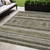 5' X 8' Taupe Beige And Ivory Southwestern Washable Indoor Outdoor Area Rug
