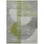 5' X 8' Olive Green And Gray Geometric Washable Indoor Outdoor Area Rug
