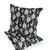 Set of Two 16" X 16" Purple and White Botanical Indoor Outdoor Throw Pillow - 606114848592