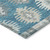 3' X 5' Teal Blue Ivory And Gray Southwestern Washable Indoor Outdoor Area Rug