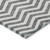 5' X 8' Gray And Ivory Chevron Washable Indoor Outdoor Area Rug