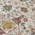5' X 8' Ivory Red And Green Floral Washable Indoor Outdoor Area Rug