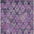 5' X 8' Eggplant Plum And Lavender Aztec Washable Indoor Outdoor Area Rug