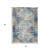 5' X 8' Navy Blue And Beige Geometric Washable Indoor Outdoor Area Rug - Navy Blue, Beige