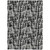 3' X 5' Black Gray And Ivory Abstract Washable Indoor Outdoor Area Rug Transitional Style - Black, Gray, Ivory Color