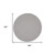 8' Light Gray And Gray Round Geometric Indoor Outdoor Area Rug