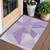 3' X 5' Lilac And Purple Geometric Washable Indoor Outdoor Area Rug