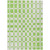 5' X 8' Lime Green And Ivory Geometric Washable Indoor Outdoor Area Rug
