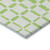 5' X 8' Lime Green And Ivory Geometric Washable Indoor Outdoor Area Rug