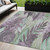 5' X 8' Lavender And Lilac Floral Washable Indoor Outdoor Area Rug - Lavender, Lilac