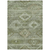 3' X 5' Olive Green And Fern Green Southwestern Washable Indoor Outdoor Area Rug