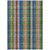 3' X 5' Navy Blue Pink And Sage Plaid Washable Indoor Outdoor Area Rug