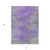 5' X 8' Purple Gray And Charcoal Abstract Washable Indoor Outdoor Area Rug - Purple, Gray, Charcoal
