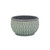 8" Aqua Textural Tone On Tone Ceramic Indoor Outdoor Round Pot Planter
