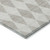 3' X 5' Beige Geometric Washable Indoor Outdoor Area Rug